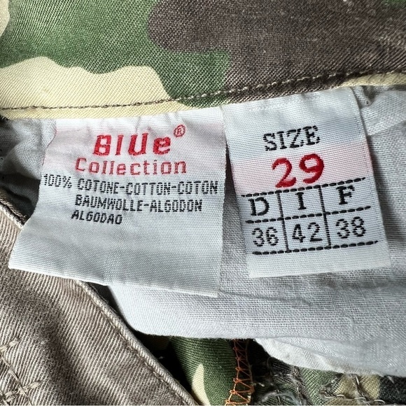 RARE BLUE COLLECTION Straight Button Fly Distressed Jeans Brown Size 29 Waist - Picture 15 of 16